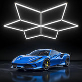 Lumini garaj HoneyComb LED, Forma Stea, Lumina Rece, 6500K, 126W