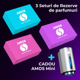 PACHET AMOS ALL-INCLUSIVE: 3 SETURI DE 7 REZERVE + CADOU DIFUZOR AMOS MINI