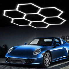 Lumini Garaj HoneyComb LED, 7 x Hexagon, Lumina Rece, 6500K, 240W