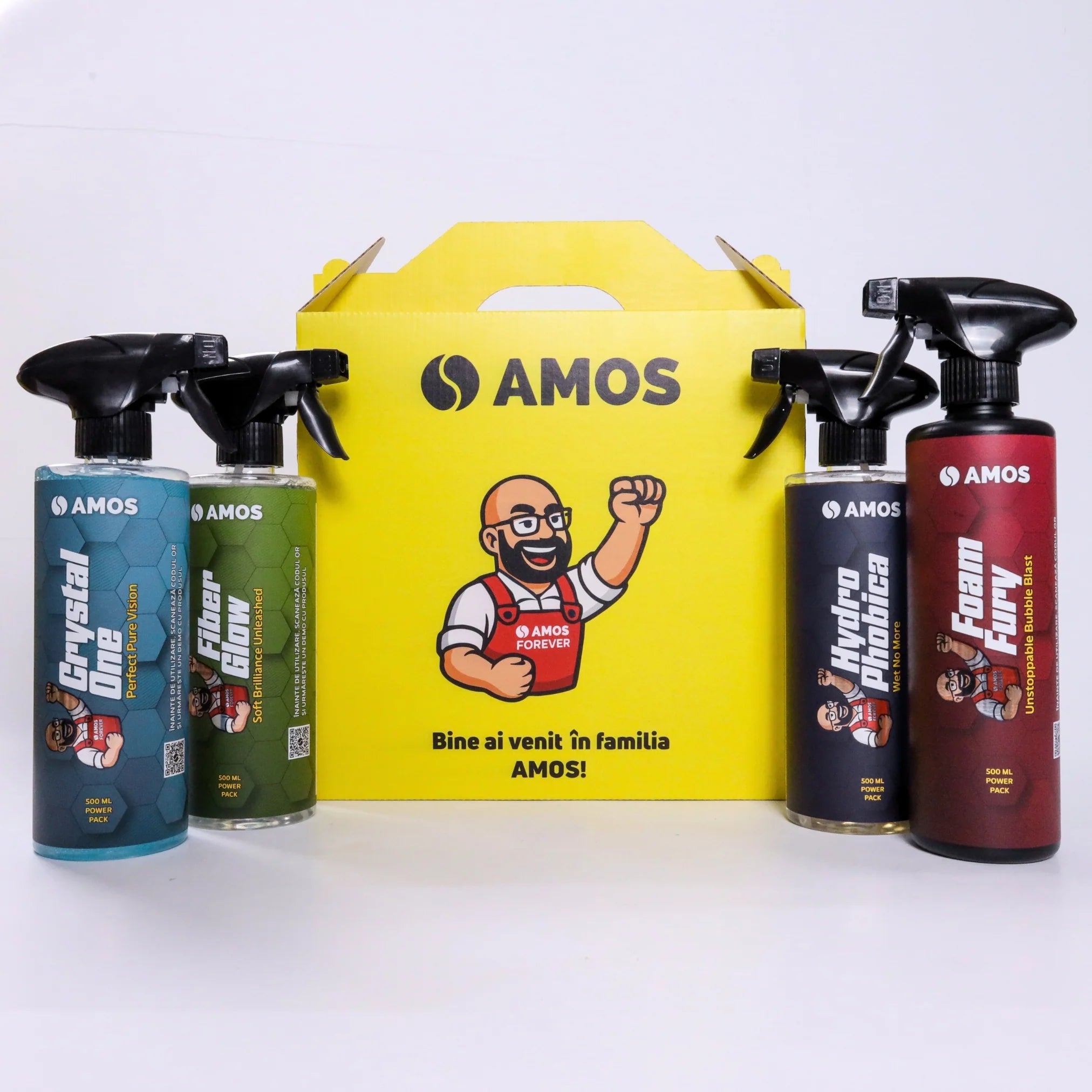 AMOS CRYSTAL ONE - gel curatare geamuri si oglinzi auto 500ml