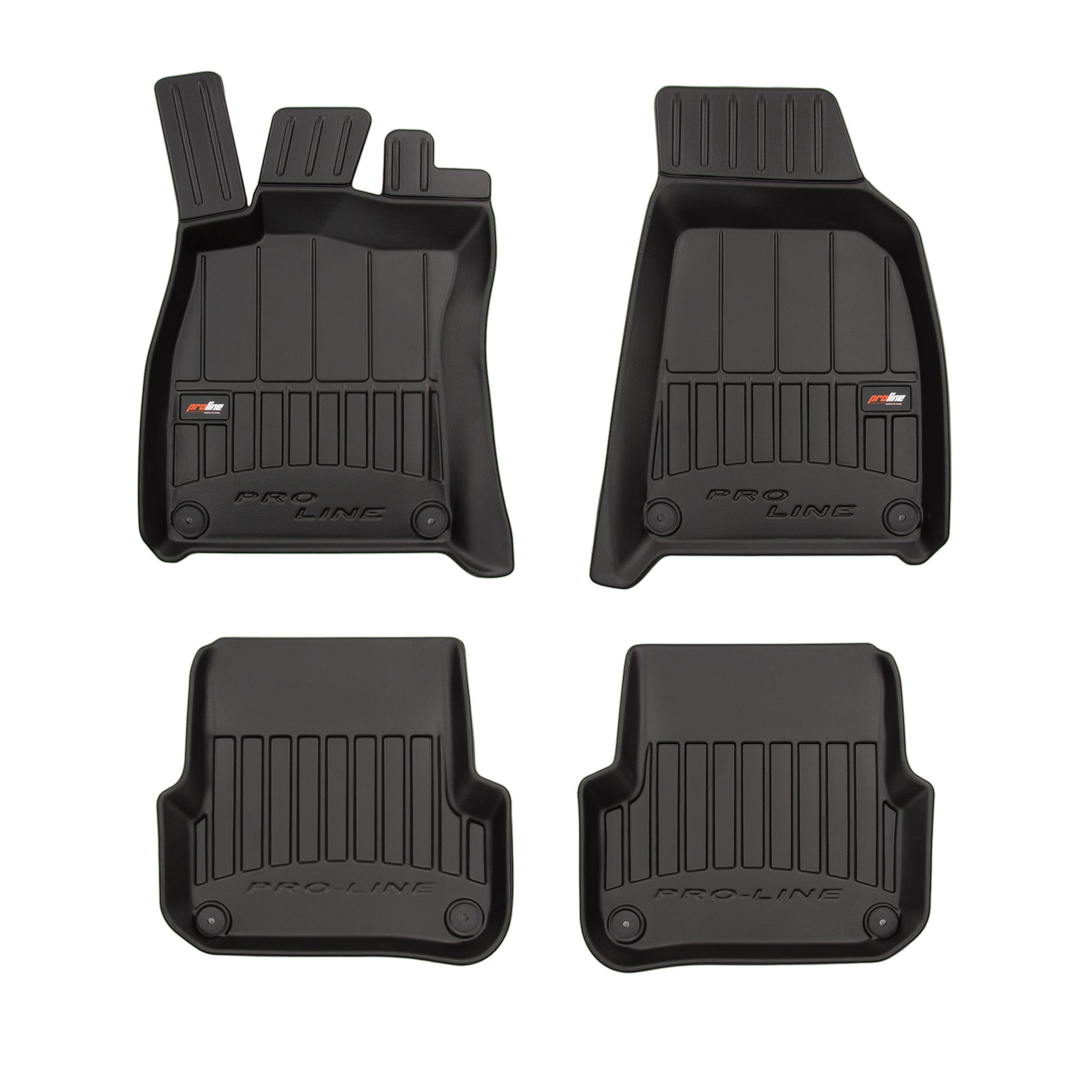 Covorase auto tip tavita Audi A6 C6, an fabricatie 03.2004 - 2006, caroserie sedan inainte de facelift, distanța dintre prinderile din spate: 37.5 cm | 3D407633
