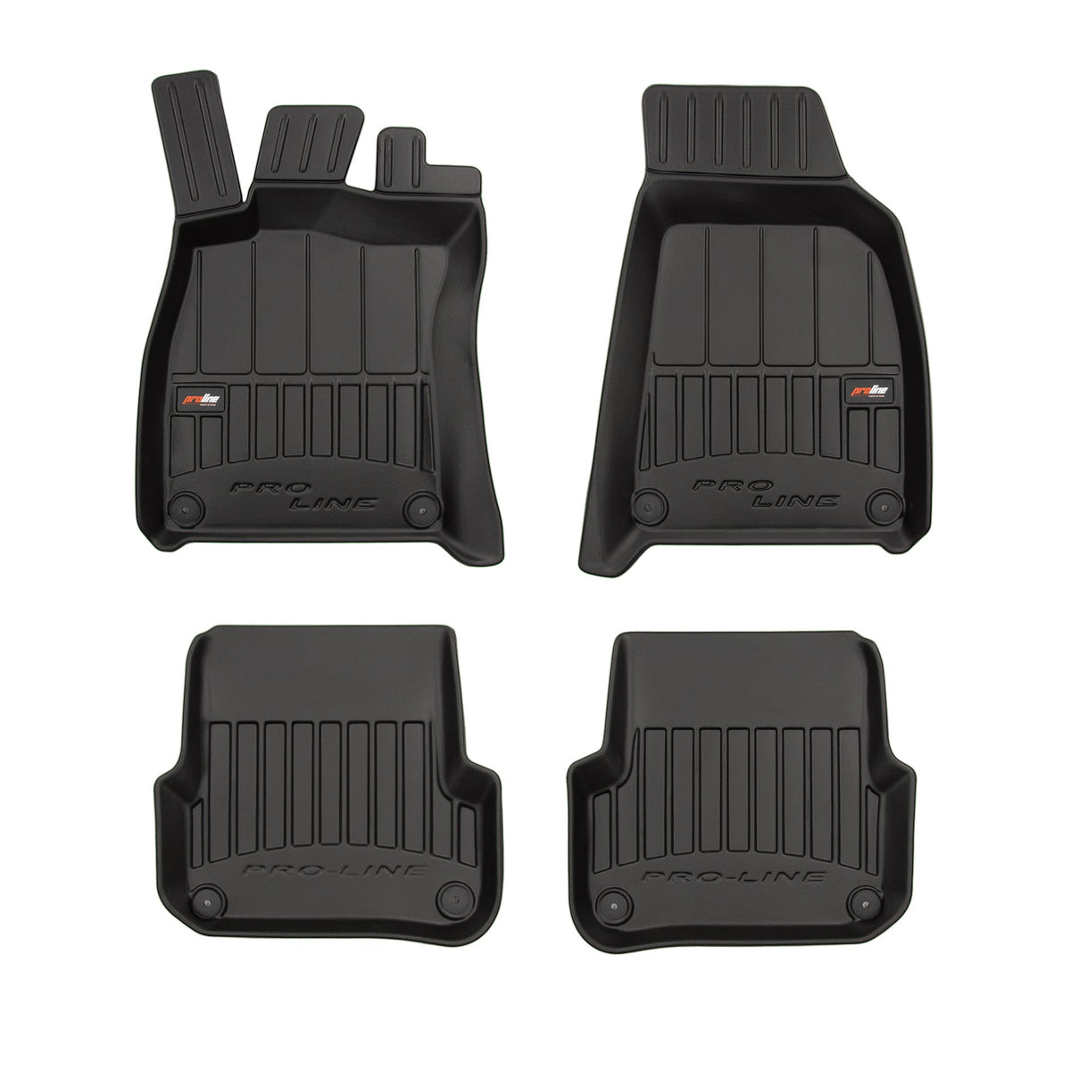 Covorase auto tip tavita Audi A6 C6, an fabricatie 03.2004 - 2006, caroserie sedan inainte de facelift, distanța dintre prinderile din spate: 37.5 cm | 3D407633