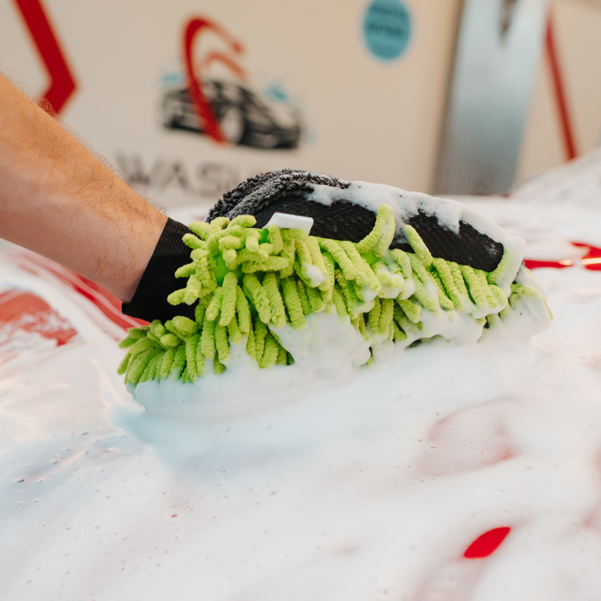 Super Dry: 2 Prosoape Ultra absorbante 1000GSM verde + 2 Mănuși CADOU + detergent Fiber Glow