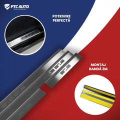 Protectie praguri usi inox Toyota C-HR PHEV, an fabricatie 10.2023 - prezent, caroserie suv | 08-0714
