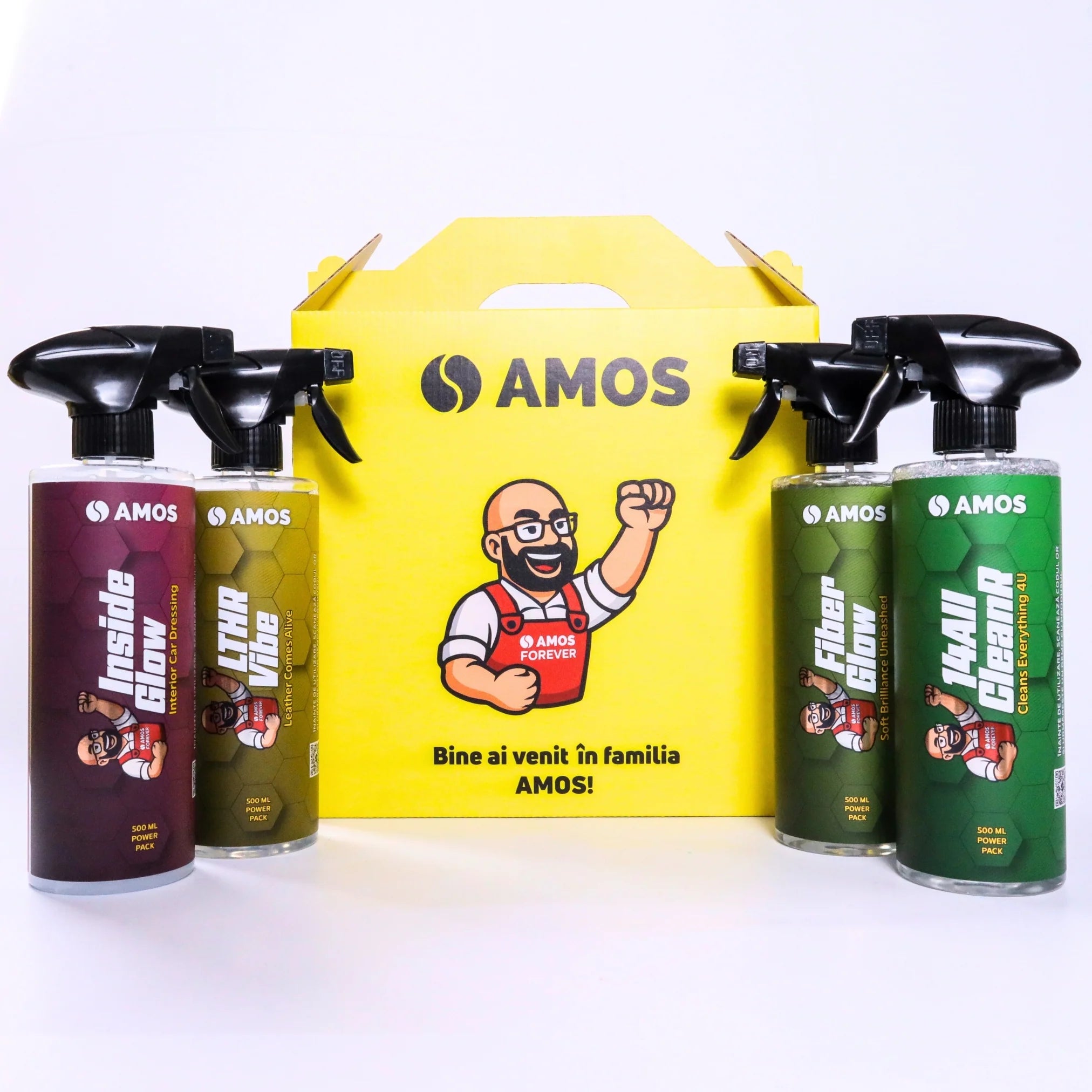 AMOS INSIDE GLOW – protectie si ingrijire pentru interiorul masinii 500ml