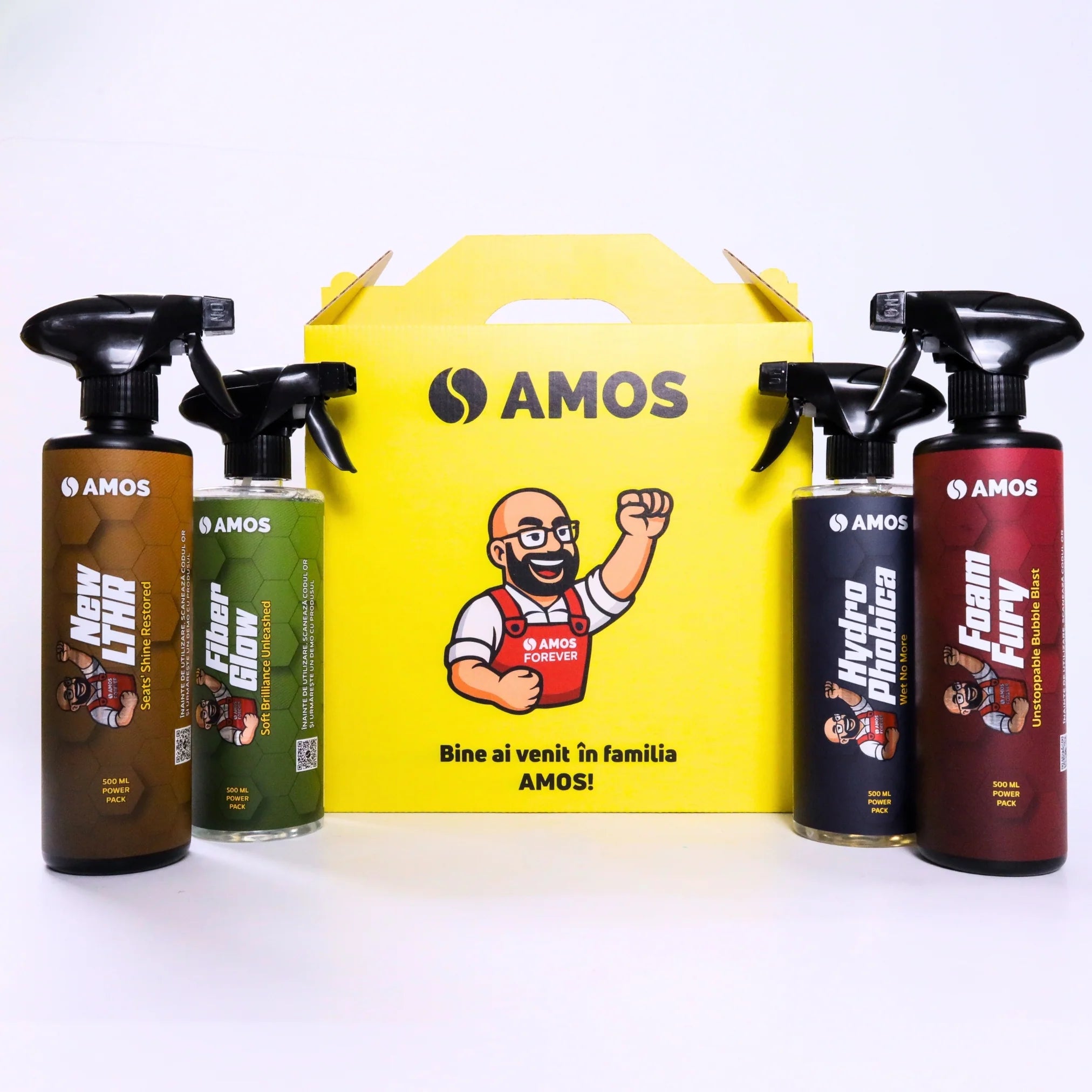 AMOS NEW LTHR – ÎNGRIJIRE ȘI REVITALIZARE PENTRU SCAUNE DIN PIELE AUTO 500 ML