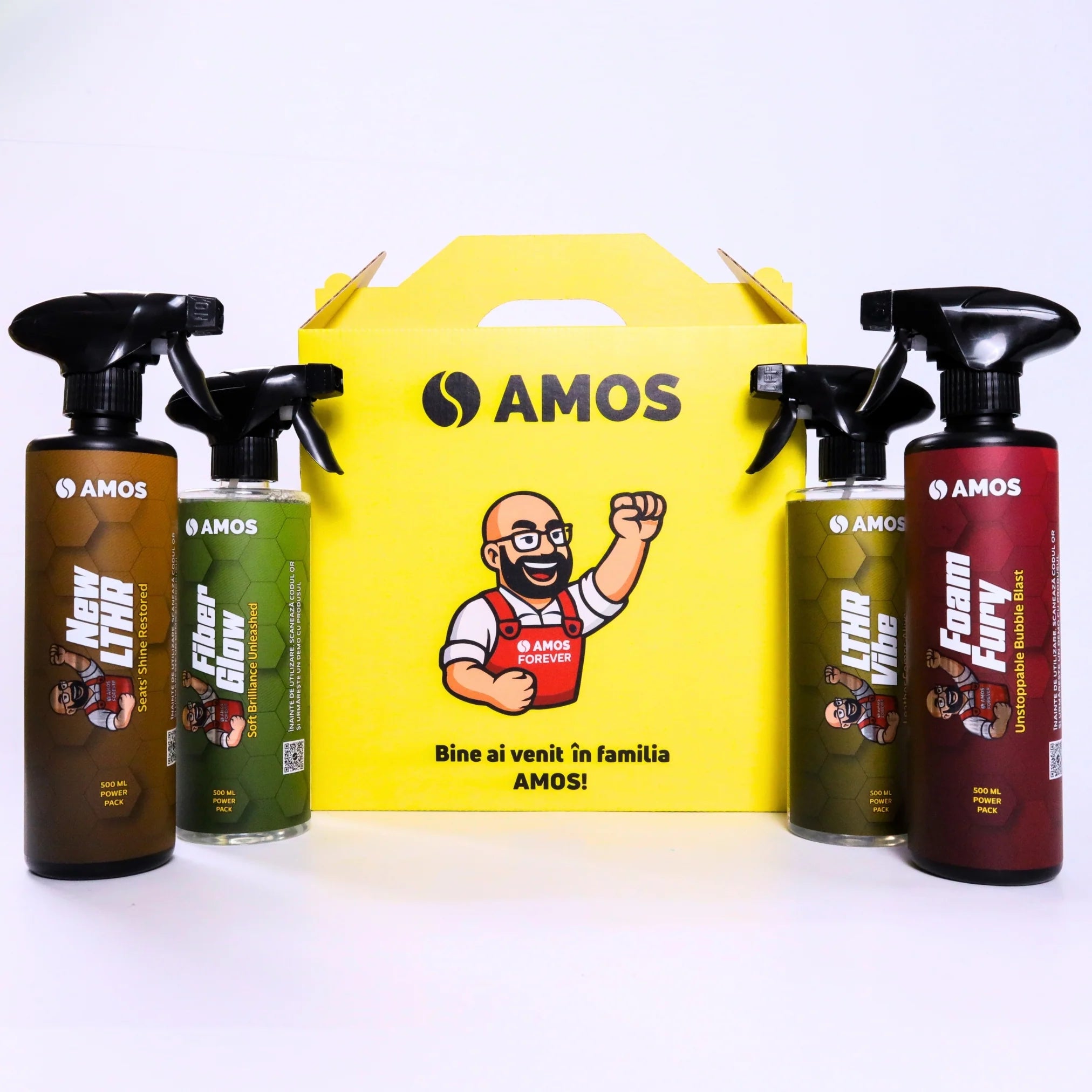 AMOS NEW LTHR – ÎNGRIJIRE ȘI REVITALIZARE PENTRU SCAUNE DIN PIELE AUTO 500 ML