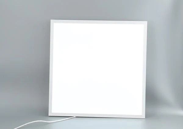 Panou LED, Patrat 60 x 60 x 2 cm, Lumina Rece 6000K, Aluminiu, 50W, Alb