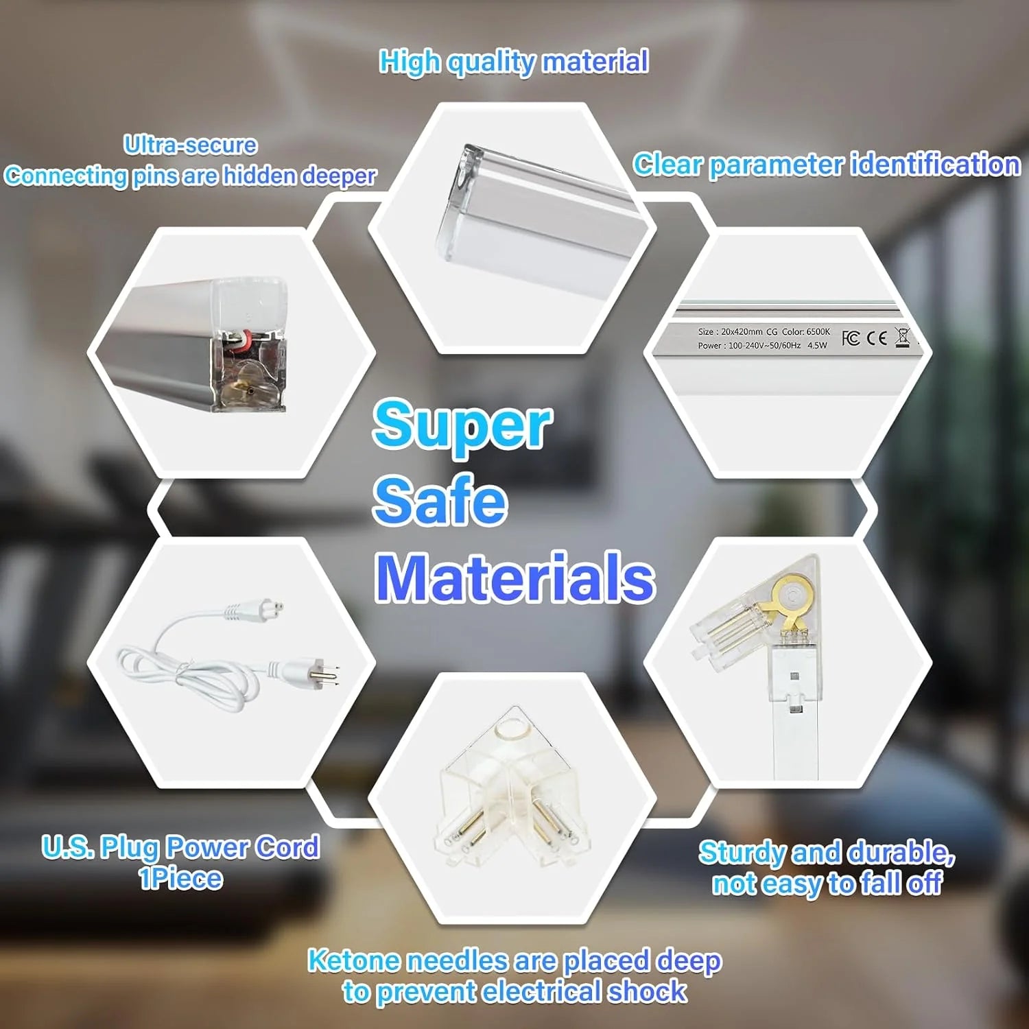 Lumini garaj HoneyComb LED, Forma Stea, Lumina Rece, 6500K, 126W