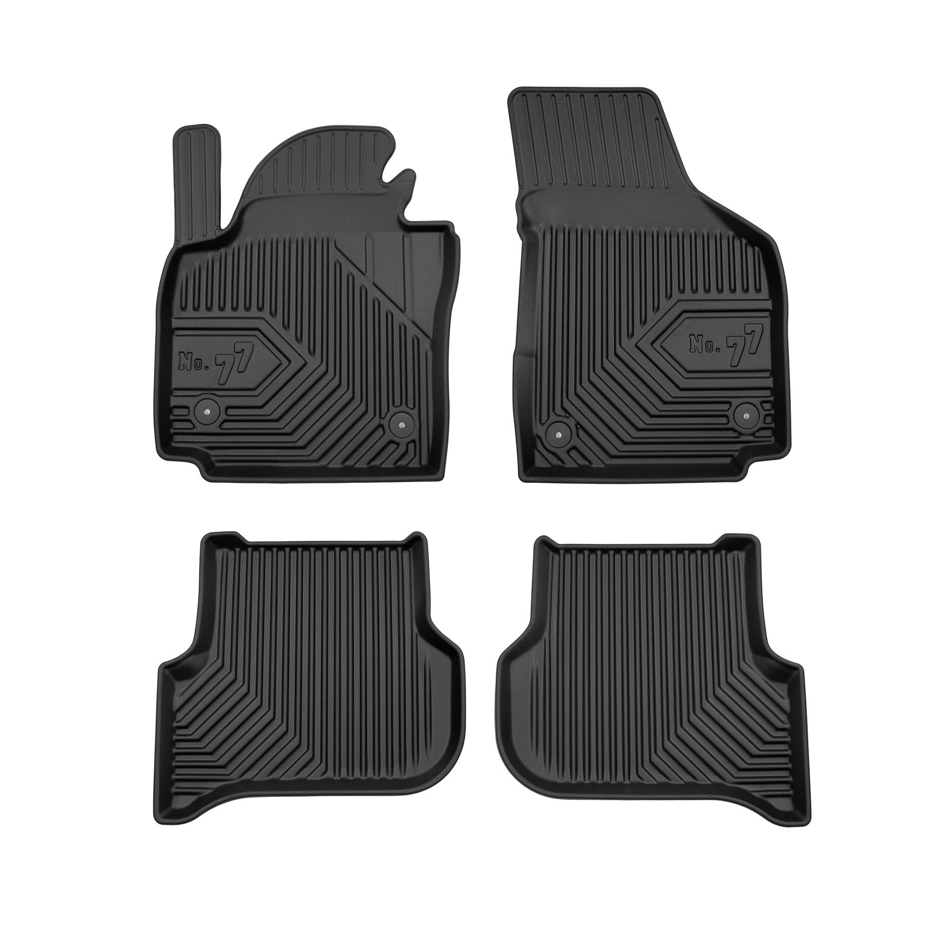 Covorase auto tip tavita Seat Altea, an fabricatie 2004 - 08.2015, caroserie hatchback distanta dintre sistemele de prindere de 31.5 cm sofer / 30.4 cm pasager | 77407244