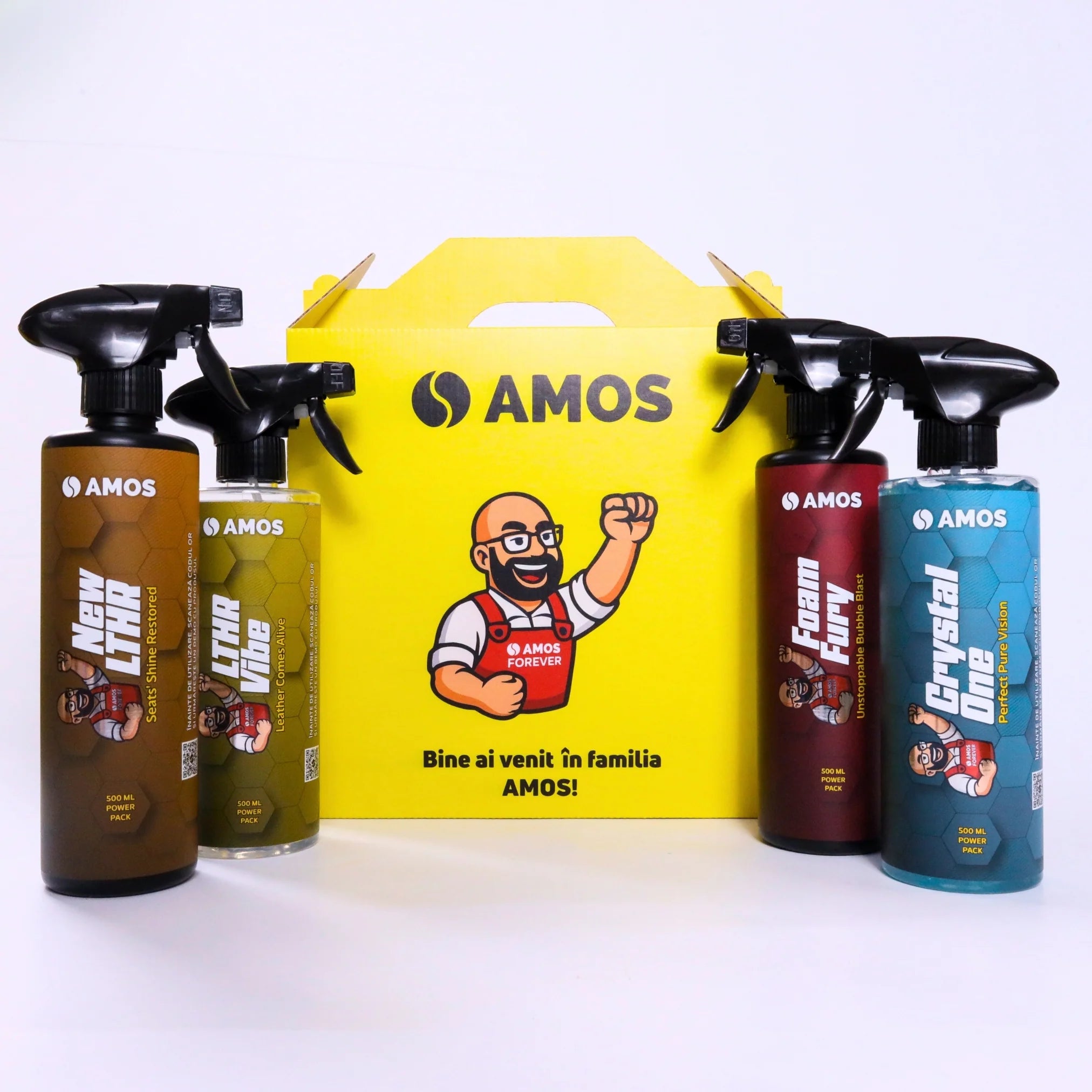 AMOS LTHR VIBE - ÎNGRIJIRE PREMIUM PENTRU SUPRAFEȚE DIN PIELE AUTO 500ML