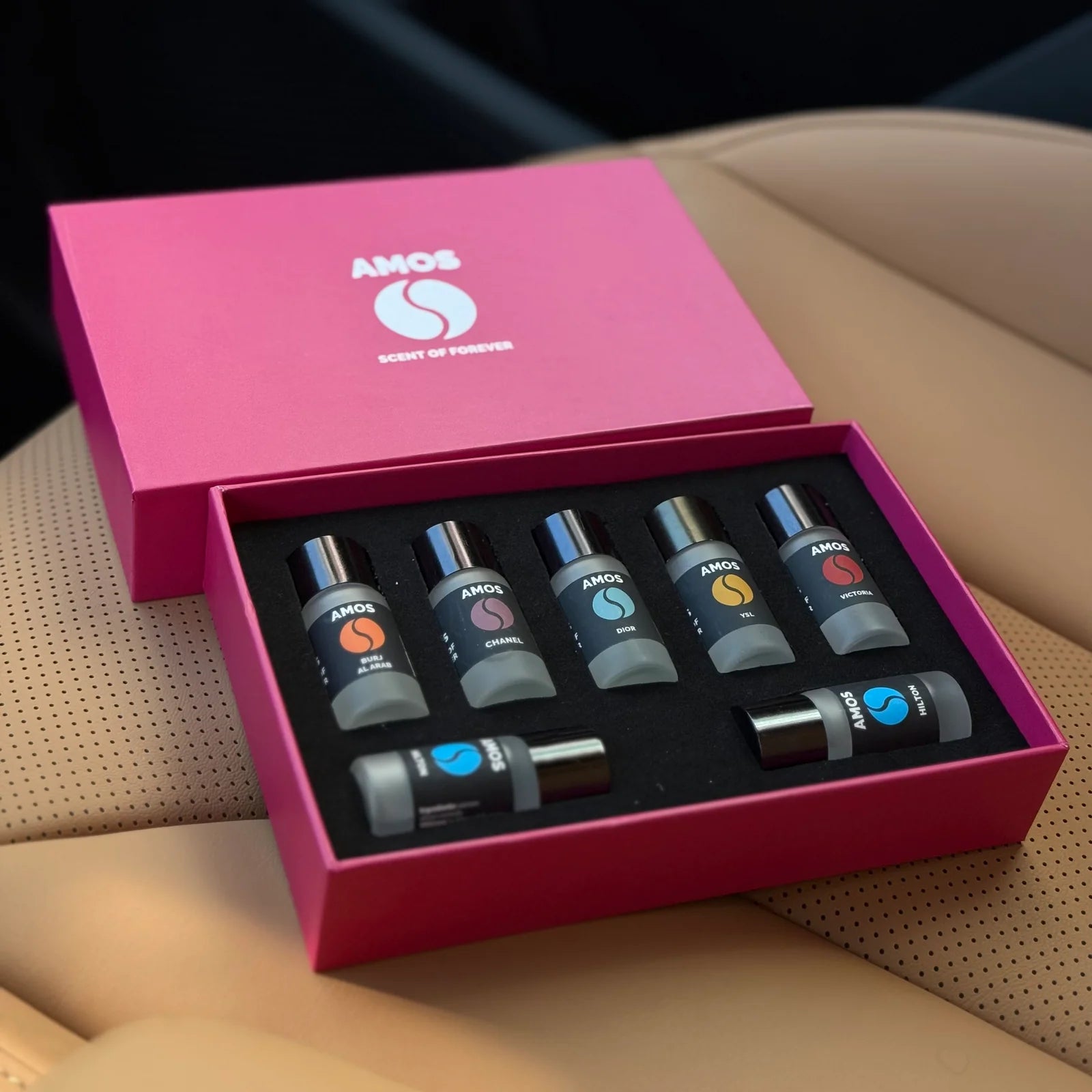 AMOS MINI PINK - SET 7 PARFUMURI DE REZERVĂ