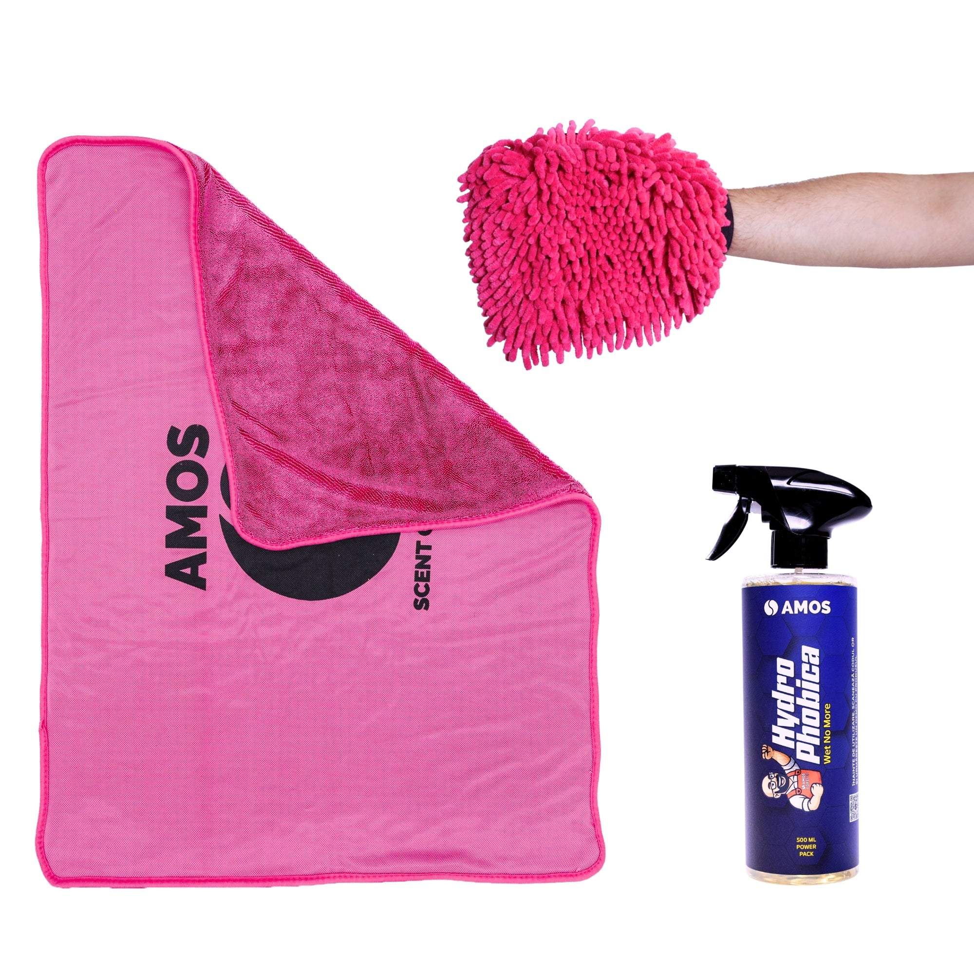 Smart Protect: Sigilant cu efect hidrofob + Prosop Ultra absorbant 1000GSM roz + Mănușă CADOU