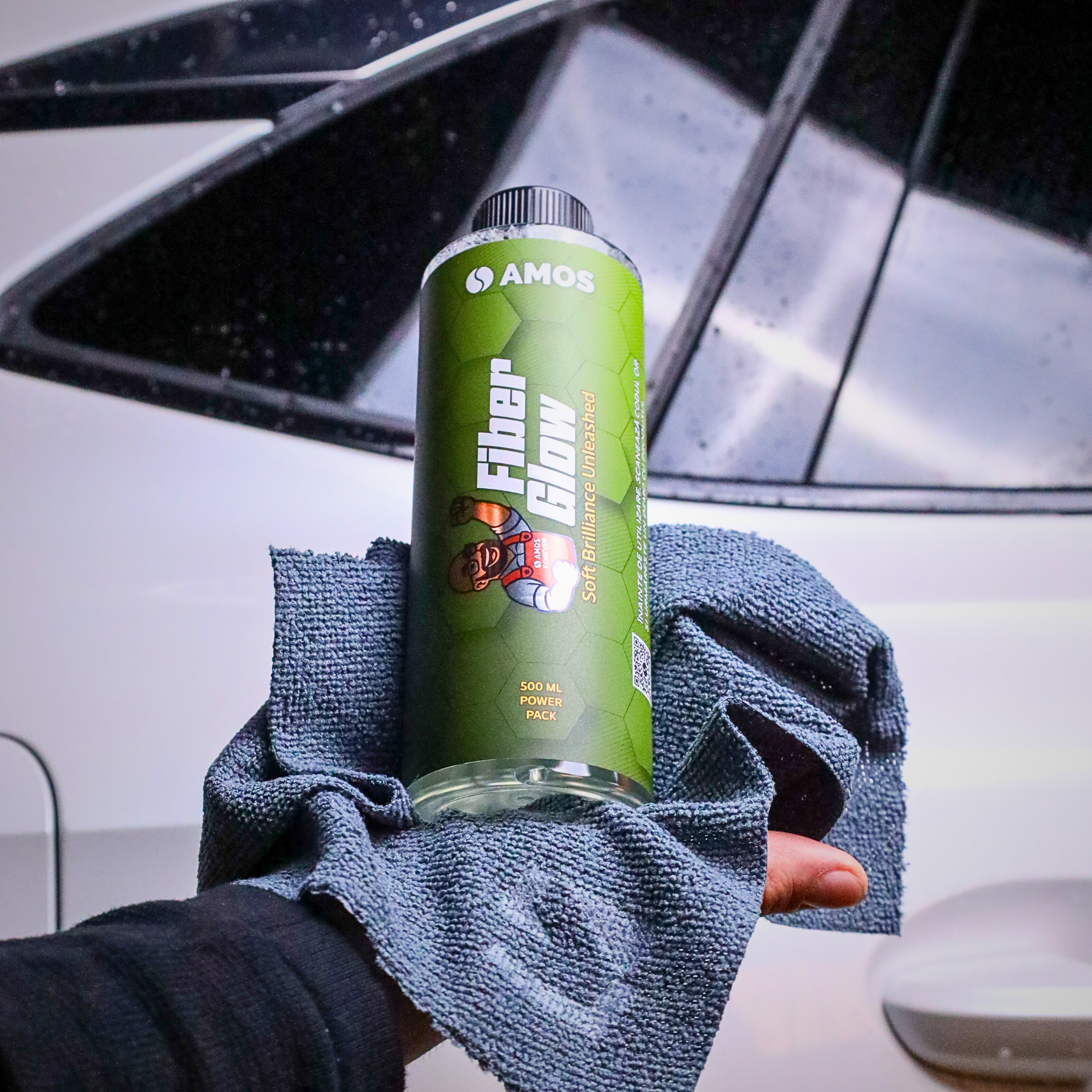 Super Dry: 2 Prosoape Ultra absorbante 1000GSM verde + 2 Mănuși CADOU + detergent Fiber Glow