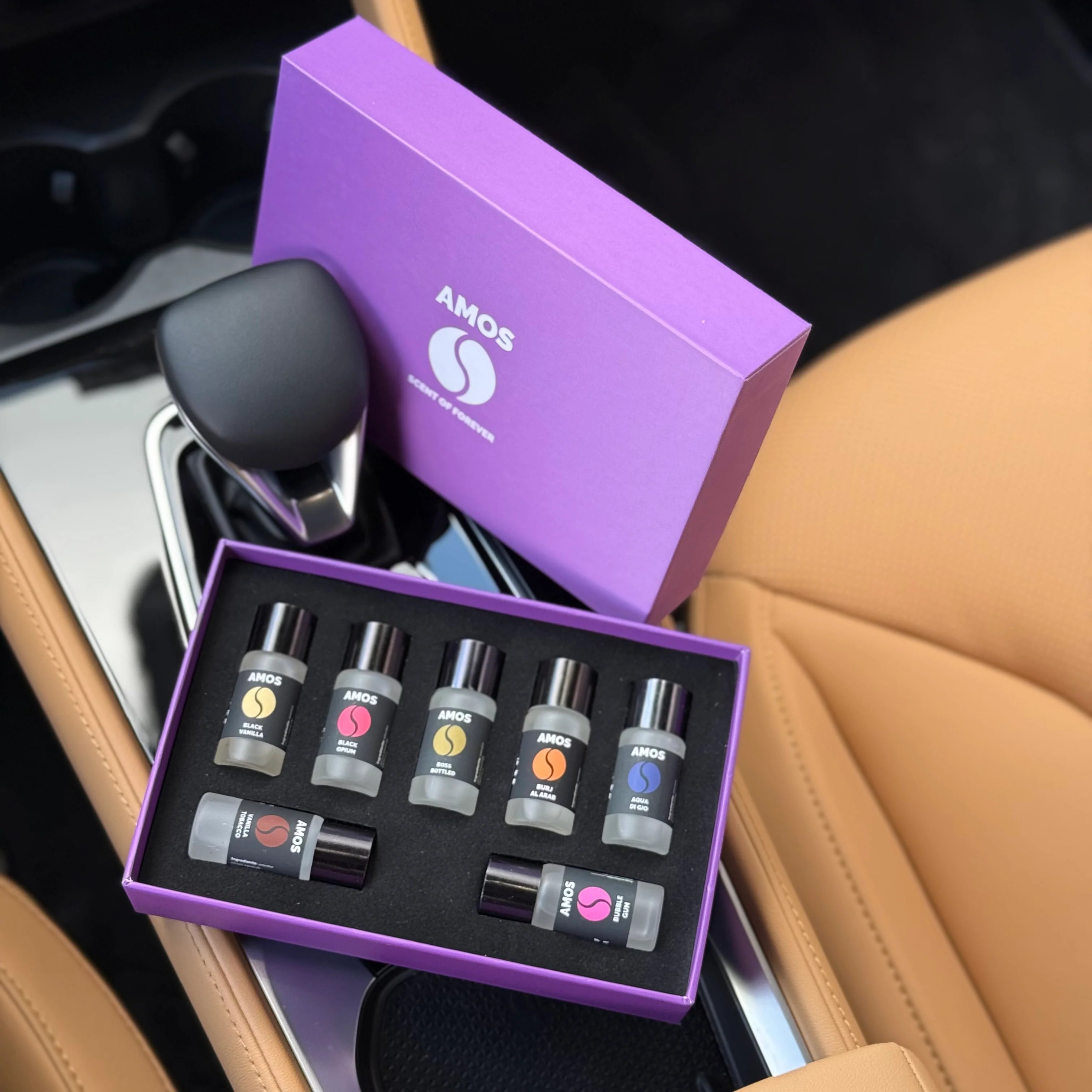AMOS MINI PURPLE - SET 7 PARFUMURI DE REZERVĂ