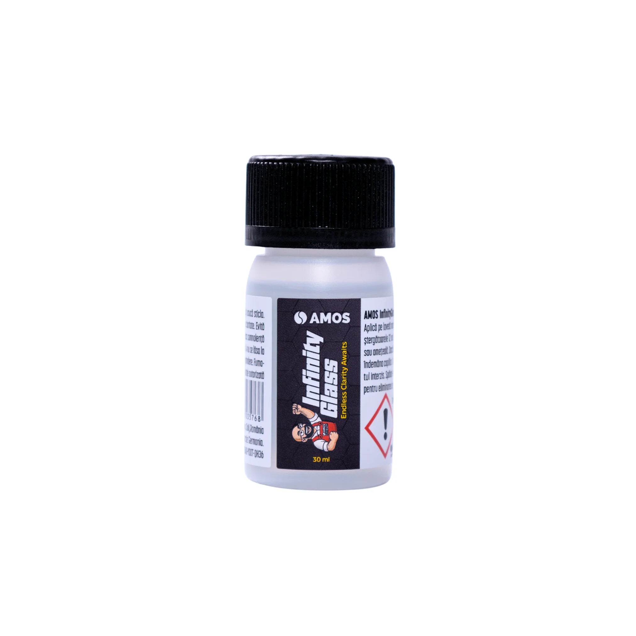AMOS INFINITY GLASS – TRATAMENT HIDROFOB STICLĂ 30 ML