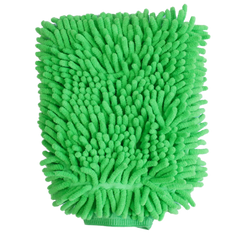 Mănușă Spălare Auto Chenille – Verde (izolată pe interior)