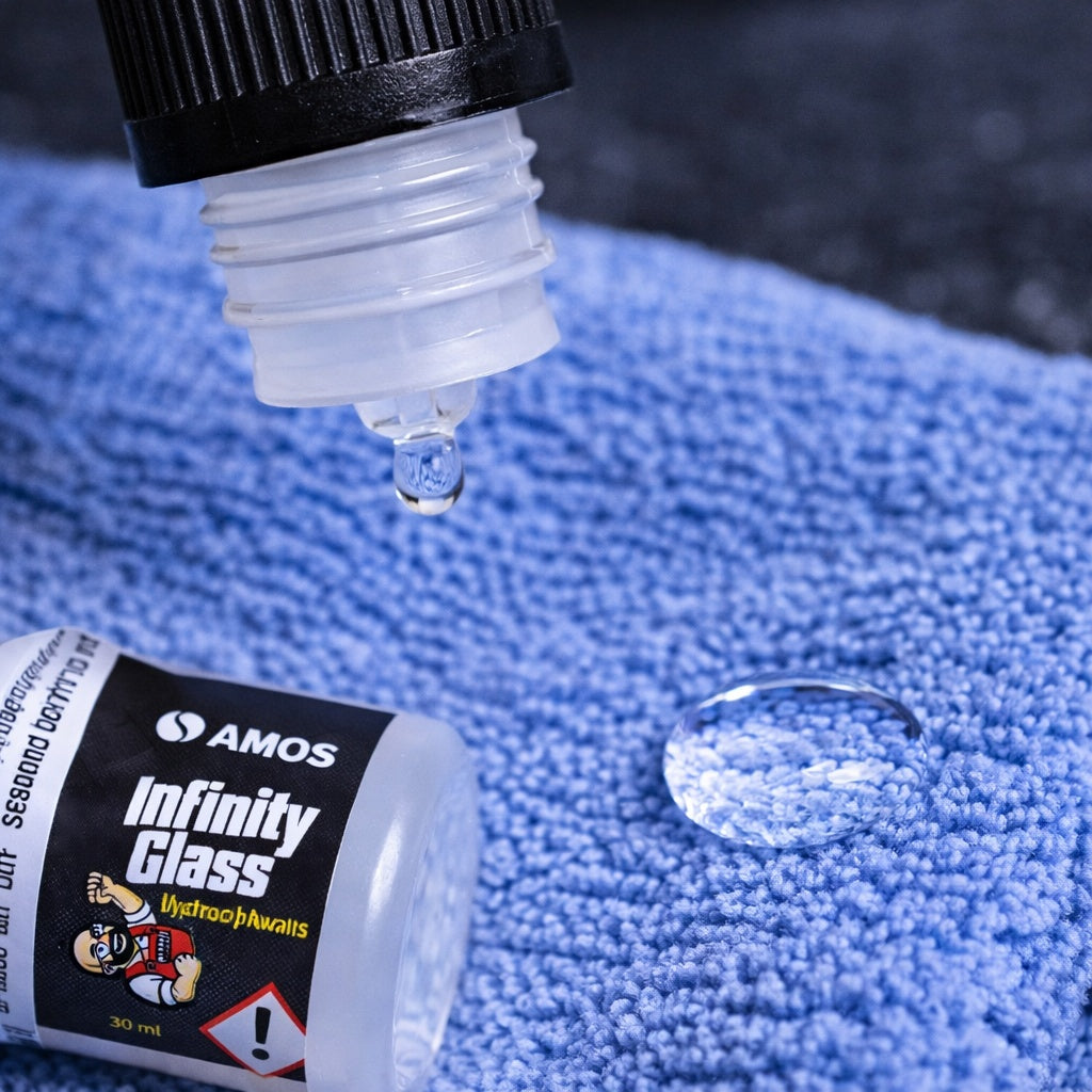AMOS INFINITY GLASS – TRATAMENT HIDROFOB STICLĂ 30 ML